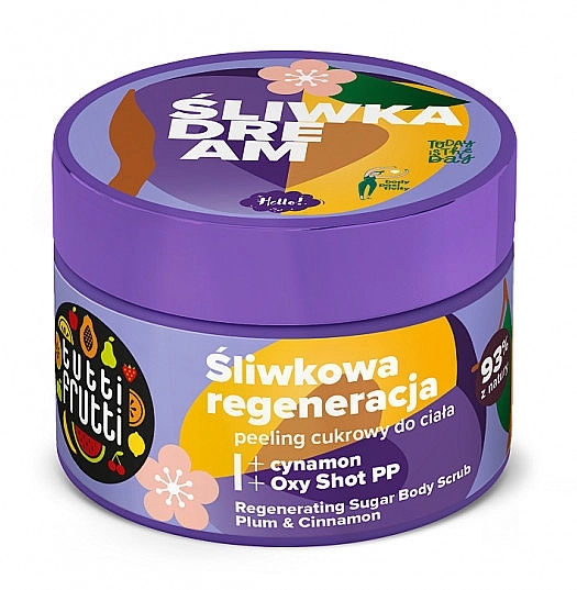 Farmona Регенерирующий сахарный скраб для тела "Слива и Корица" Tutti Frutti Plum And Cinnamon Body Sugar Scrub - фото N1