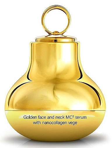 HiSkin Сироватка для обличчя та шиї з наноколагеном SkinLed Golden Face And Neck MC2 Serum With Nanocollagen Vege - фото N1