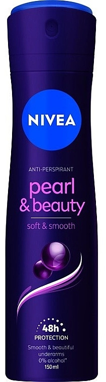 Nivea Дезодорант-антиперспірант (спрей) з екстрактом чорної перлини Pearl & Beauty Black Deodorant Spray - фото N1