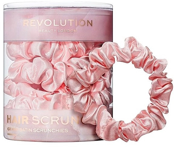 Makeup Revolution Набір резинок для волосся, 6 шт. Mini Scrunchies - фото N1