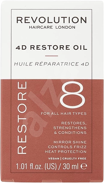 Revolution Haircare Олія для волосся 8 4D Restore Oil - фото N2