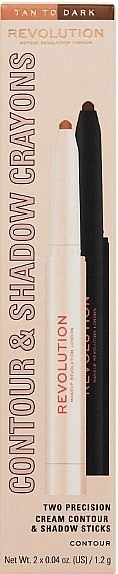 Makeup Revolution Contour & Shadow Crayons (eye/cr/2x1,2g) Набір олівців для контуру та оформлення очей - фото N3