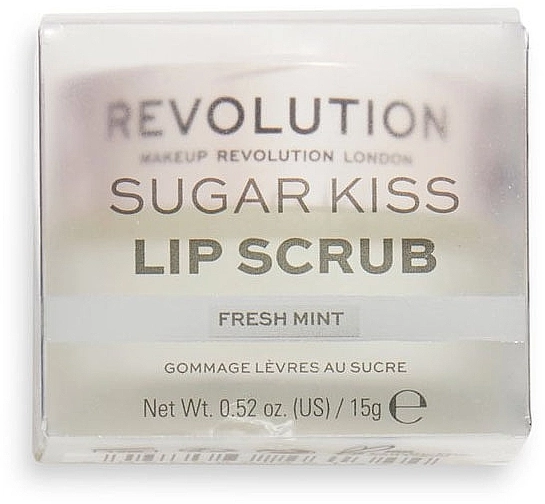 Makeup Revolution Скраб для губ "Свіжа м'ята" Lip Scrub Sugar Kiss Fresh Mint - фото N1