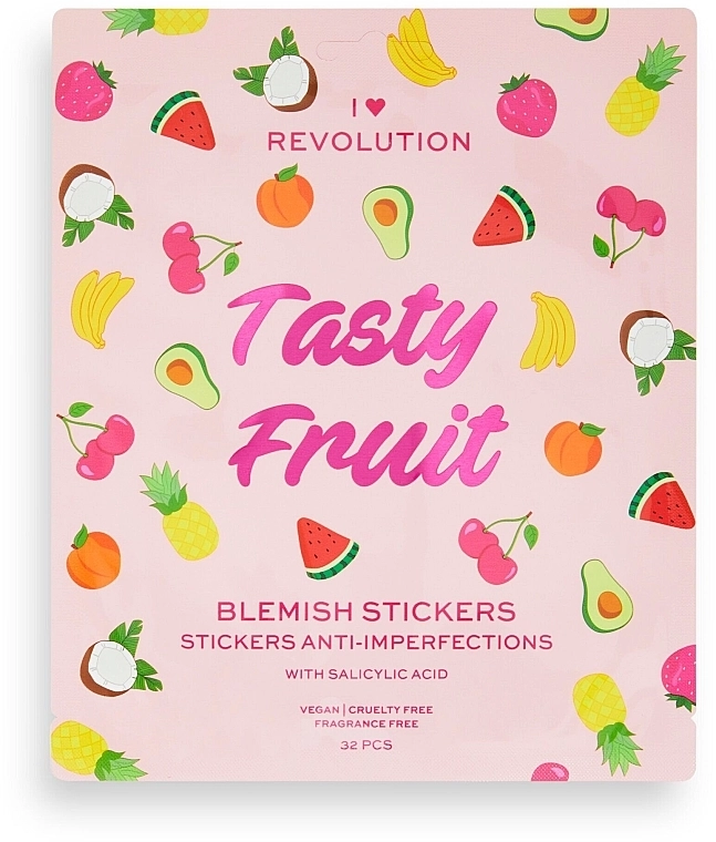 I Heart Revolution Очищающие полоски для лица Tasty Fruit Blemish Stickers - фото N1
