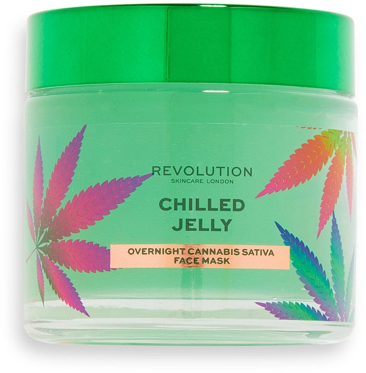 Revolution Skincare Маска для обличчя Good Vibes Chilled Jelly Cannabis Sativa Overnight Mask - фото N1