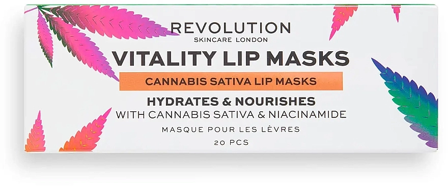 Revolution Skincare Маска для губ Good Vibes Cannabis Sativa Vitality Lip Mask Set - фото N2