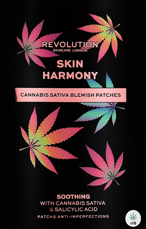 Revolution Skincare Патчі від прищів Good Vibes Cannabis Sativa Haze Away Zit Patches - фото N1