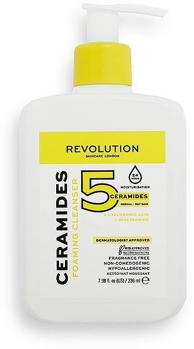 Revolution Skincare Пінка для вмивання Ceramides Foaming Cleanser - фото N1