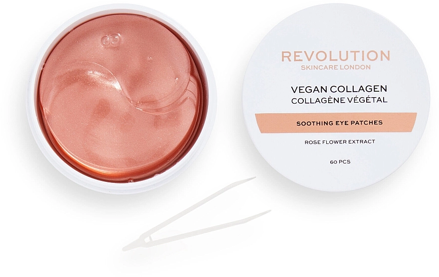 Revolution Skincare Колагенові патчі під очі Rose Gold Vegan Collagen Soothing Eye Patches - фото N1