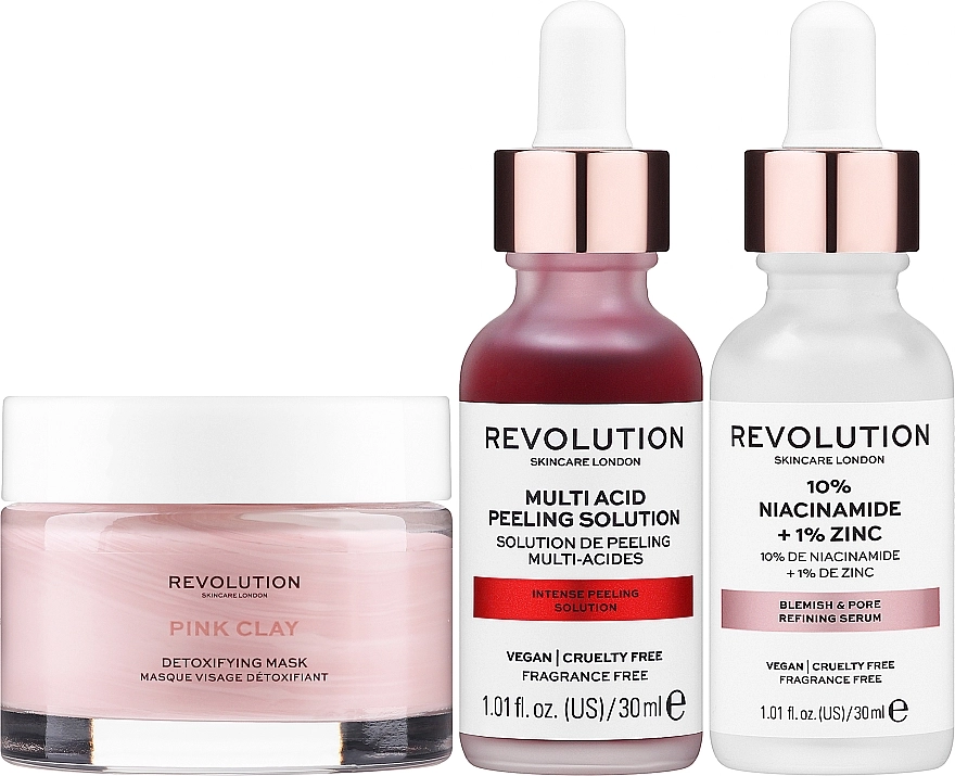 Revolution Skincare Набор The Icons Collection (ser/30ml + peel/30ml + mask/50ml) - фото N2