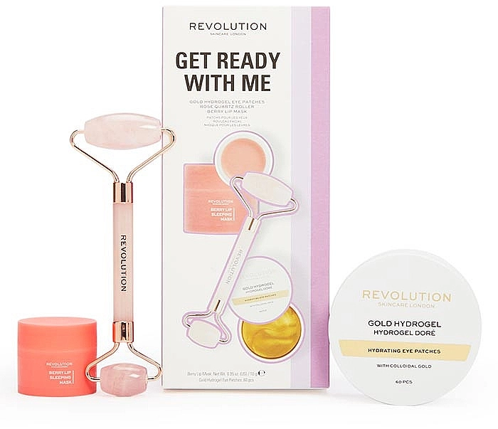 Revolution Skincare Набір Get Ready With Me Pack (roller/1pcs+patch/60pcs+mask/10g) - фото N1