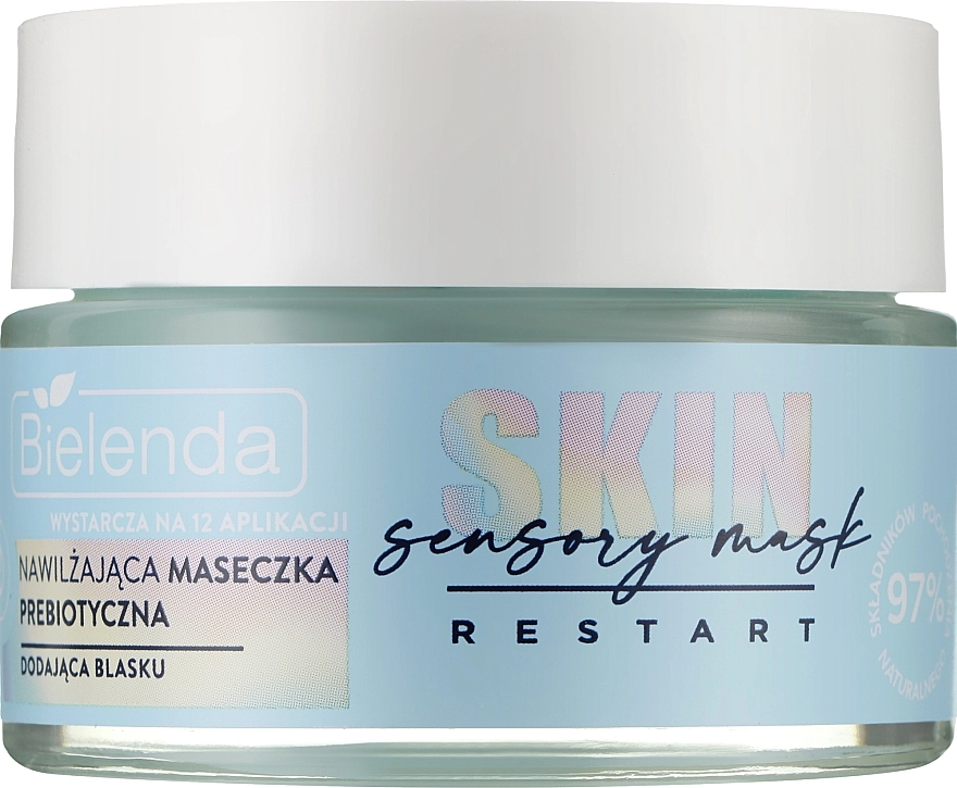 Bielenda Зволожувальна пребіотична маска для обличчя, яка надає сяйва Skin Restart Sensory Moisturizing Prebiotic Mask - фото N1