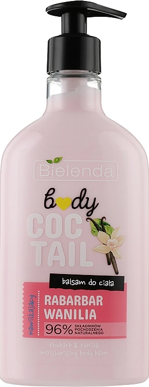 Bielenda Бальзам для тіла "Ревінь та ваніль" Coctail Body Balsam Rabarbar Wanilia - фото N1