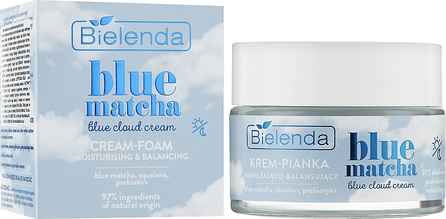 Крем-пена для лица - Bielenda Blue Matcha Blue Cloud Cream, 50 мл - фото N2