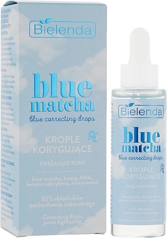 Bielenda Краплі, що звужують пори, для обличчя Blue Matcha Blue Drops - фото N2