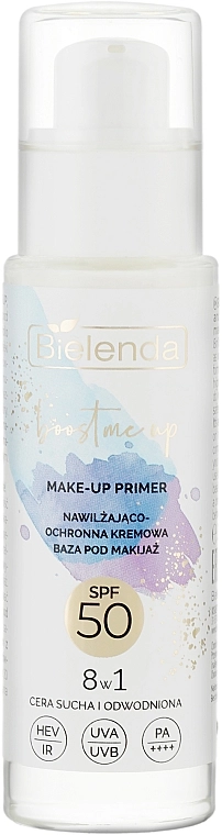 Bielenda Увлажняющая защитная крем-основа под макияж 8 в 1 SPF 50 Boost Me Up - фото N1
