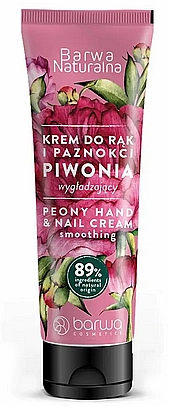 Barwa Розгладжувальний крем для рук і нігтів із півонією Peony Cream - фото N1