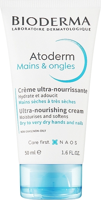Bioderma Питательный крем для рук Atoderm Mains & ongles Ulra-Nourishing Hand Cream - фото N1