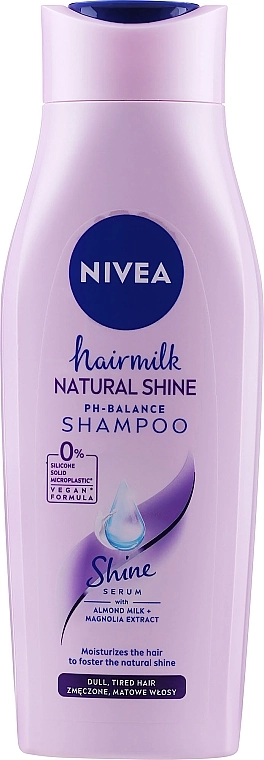 Nivea Шампунь-молочко для волосся Hair Milk Natural Shine Ph-Balace Shampoo - фото N1