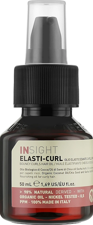 Insight Олія для пружності та блиску кучерявого волосся Elasti-Curl Bouncy Curls Hair Oil - фото N1