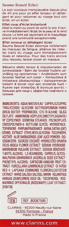 Clarins Бальзам для обличчя, з ефектом ліфтингу та сяяння Beauty Flash Balm - фото N3