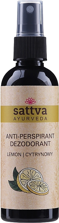 Sattva Натуральний дезодорант на водній основі Lemon Anti-Perspirant - фото N1