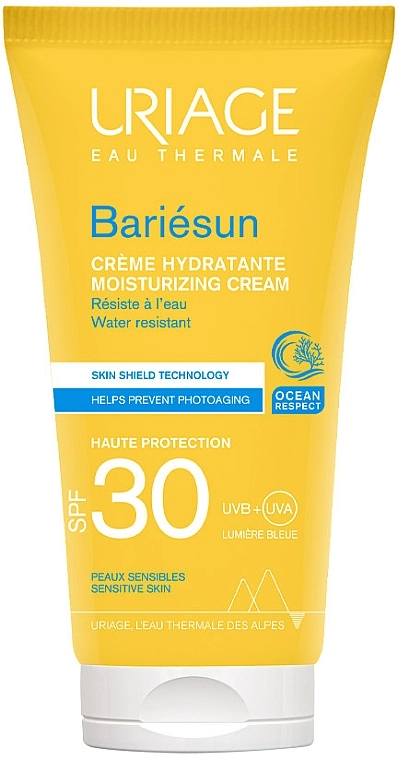 Uriage Солнцезащитный крем для лица Bariesun Moisturising Cream High Protection SPF30+ - фото N1