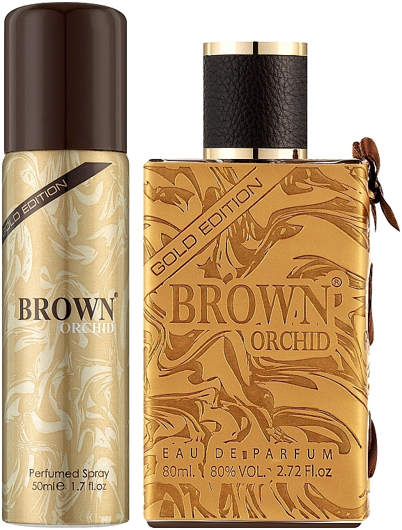 Fragrance World Brown Orchid Gold Edition Набір (edp/80 ml + spray/50 ml) - фото N2