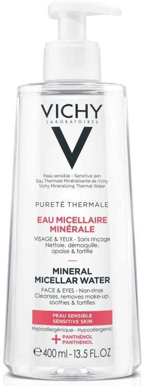 Vichy Purete Thermale Mineral Micellar Water Мицеллярная вода для чувствительной кожи лица и глаз - фото N2