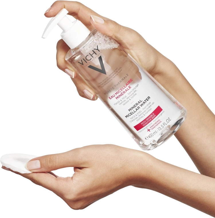 Vichy Purete Thermale Mineral Micellar Water Мицеллярная вода для чувствительной кожи лица и глаз - фото N7