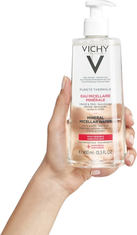 Vichy Purete Thermale Mineral Micellar Water Мицеллярная вода для чувствительной кожи лица и глаз - фото N6