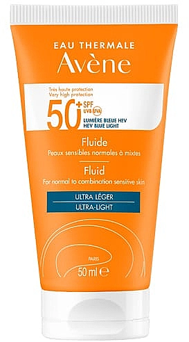 Avene Сонцезахисний крем-флюїд для обличчя Soins Solaires Fluide SPF50+ - фото N1