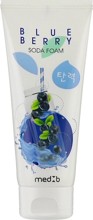 Med B Пінка з содою та з екстрактом чорниці для вмивання обличчя Blueberry Soda Foam - фото N1