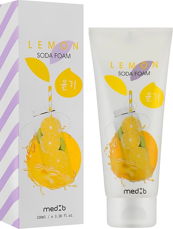 Med B Пенка с содой для умывания лица с экстрактом лимона Lemon Soda Foam - фото N2