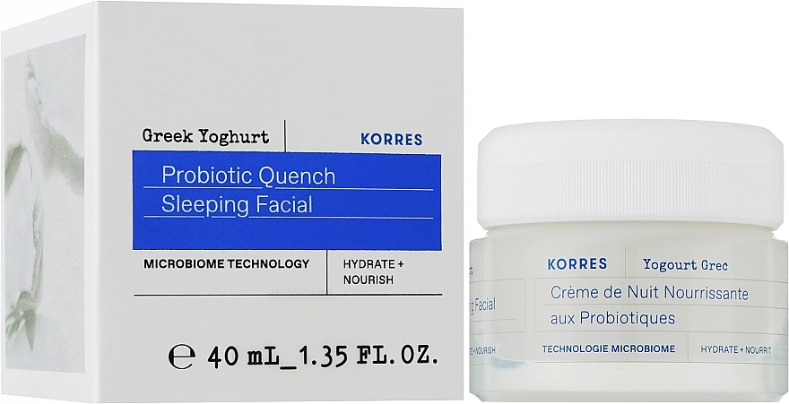 Korres Нічний крем для обличчя з пробіотиками Greek Yoghurt Probiotic Quench Sleeping Facial - фото N2