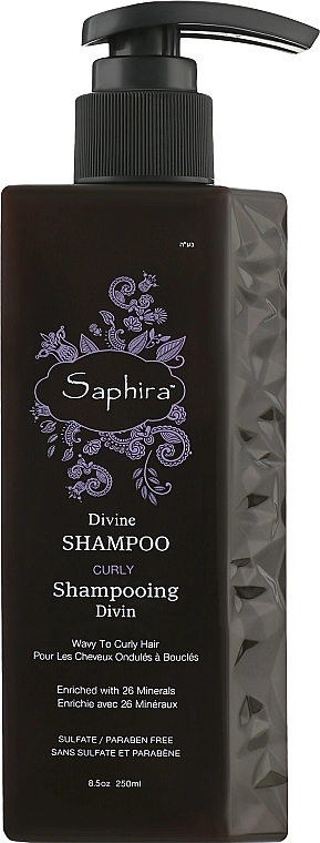 Saphira Шампунь для кучерявого волосся Divine Curly Shampoo - фото N2