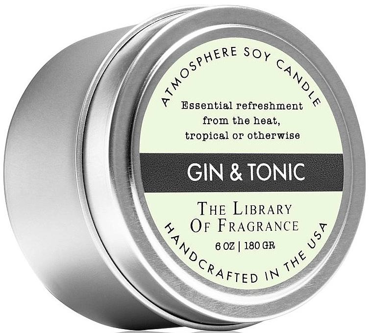 Demeter Fragrance The Library of Fragrance Gin&Tonic Atmosphere Soy Candle Ароматическая свеча - фото N1