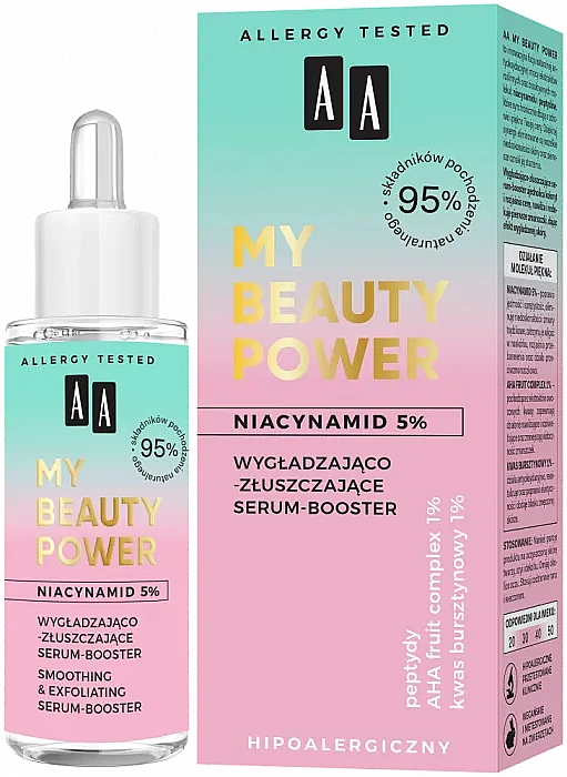 AA Разглаживающая и отшелушивающая сыворотка-бустер My Beauty Power Serum Booster - фото N1