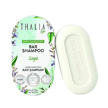 Thalia Твердий шампунь проти лупи з шавлією Life Bar Shampoo - фото N1