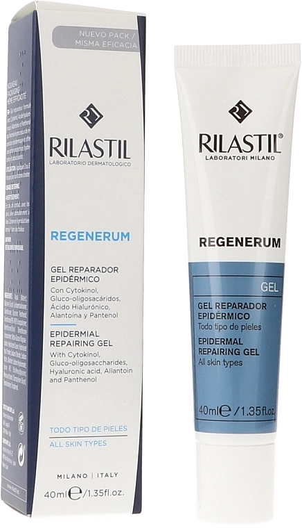 Rilastil Восстанавливающий гель для раздраженной кожи Regenerum Epidermal Repairing Gel - фото N2