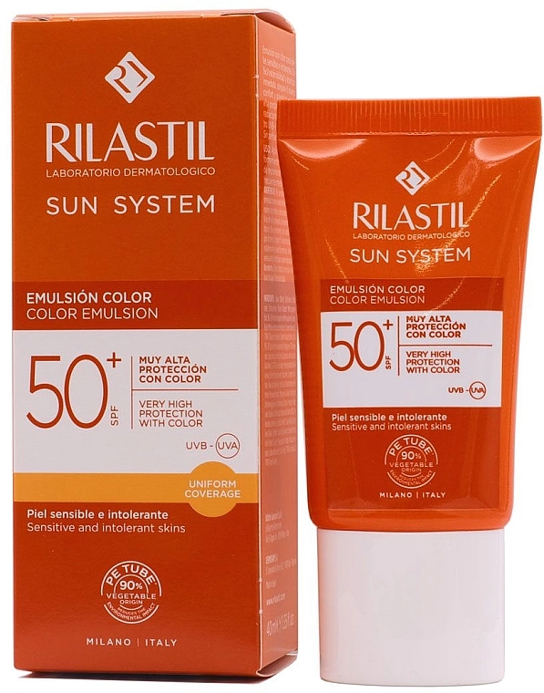 Rilastil Емульсія для обличчя Sun System Colour Emulsion SPF50+ - фото N1