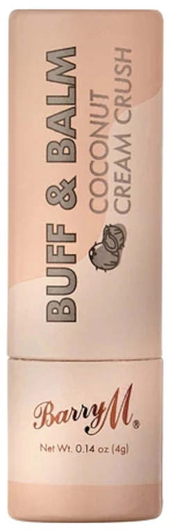 Barry M Скраб-бальзам для губ "Кокосовий крем" Buff & Balm Coconut Cream Crush - фото N1