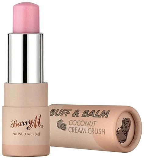 Barry M Скраб-бальзам для губ "Кокосовий крем" Buff & Balm Coconut Cream Crush - фото N2