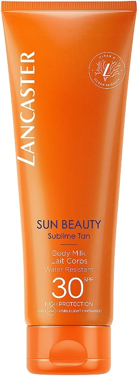 Lancaster Водостійке сонцезахисне молочко для тіла Sun Beauty Sublime Tan Body Milk SPF30 - фото N1