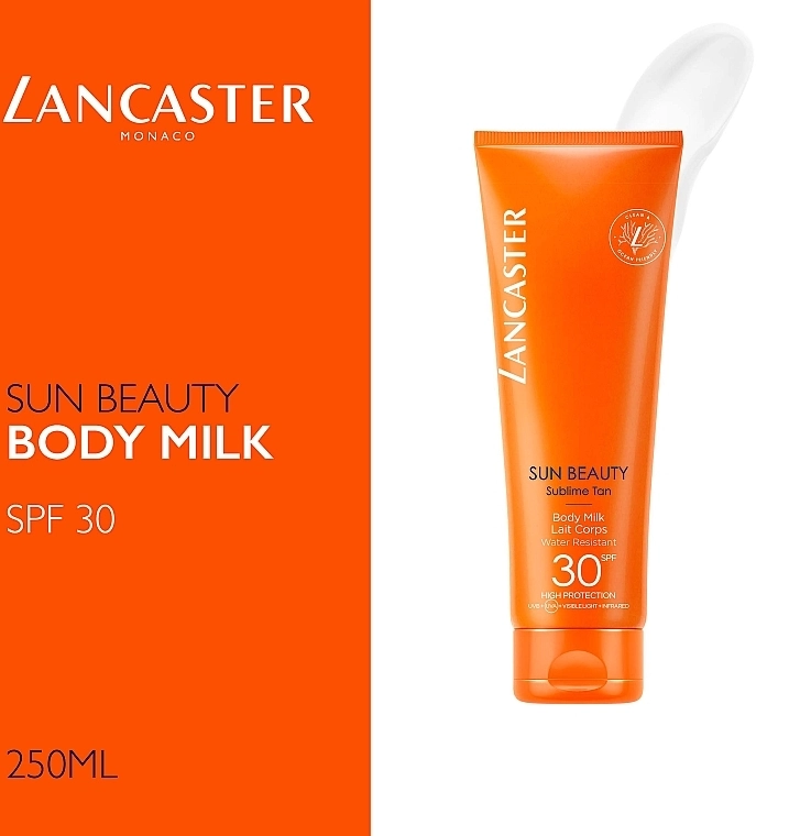 Lancaster Водостійке сонцезахисне молочко для тіла Sun Beauty Sublime Tan Body Milk SPF30 - фото N2