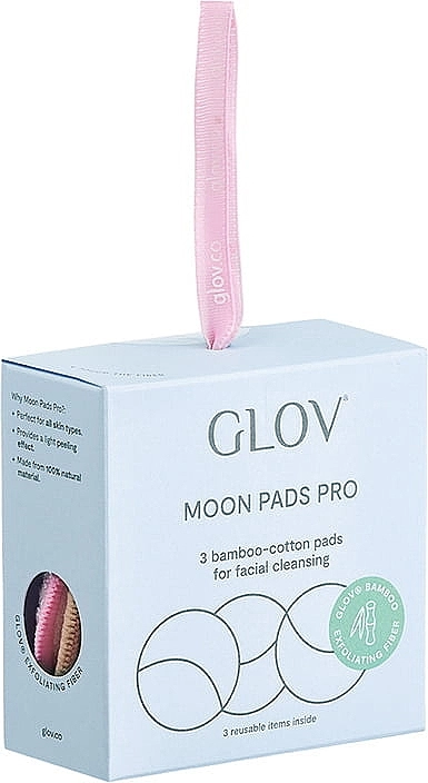 Glov Косметичні диски для зняття макіяжу багаторазового використання, 3 шт. Moon Pads Pro - фото N1