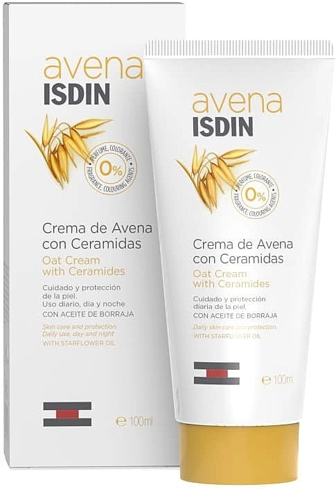 Isdin Овсяный крем с керамидами для лица и тела Avena Oatmeal Cream With Ceramides - фото N1