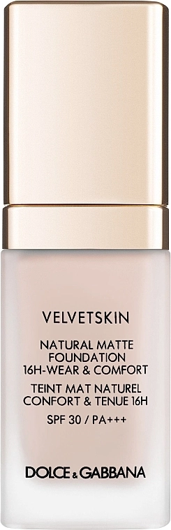 Dolce & Gabbana Velvetskin Natural Matte Foundation Тональная основа - фото N1