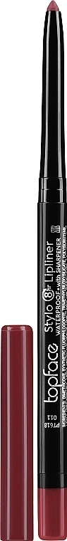 TopFace Waterproof Stylo Lipliner Автоматичний водостійкий олівець для губ - фото N1