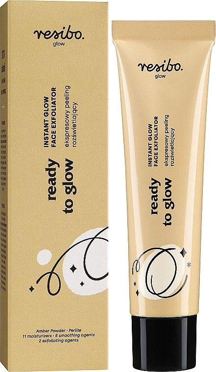 Resibo Експрес-пілінг для освітлення обличчя Ready To Glow Face Exfoliator - фото N2